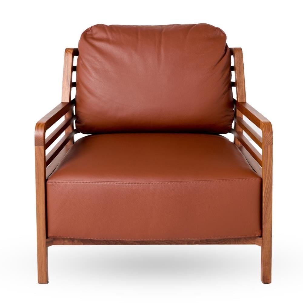 Ligne Roset Flax Deri Fauve Tekli Koltuk