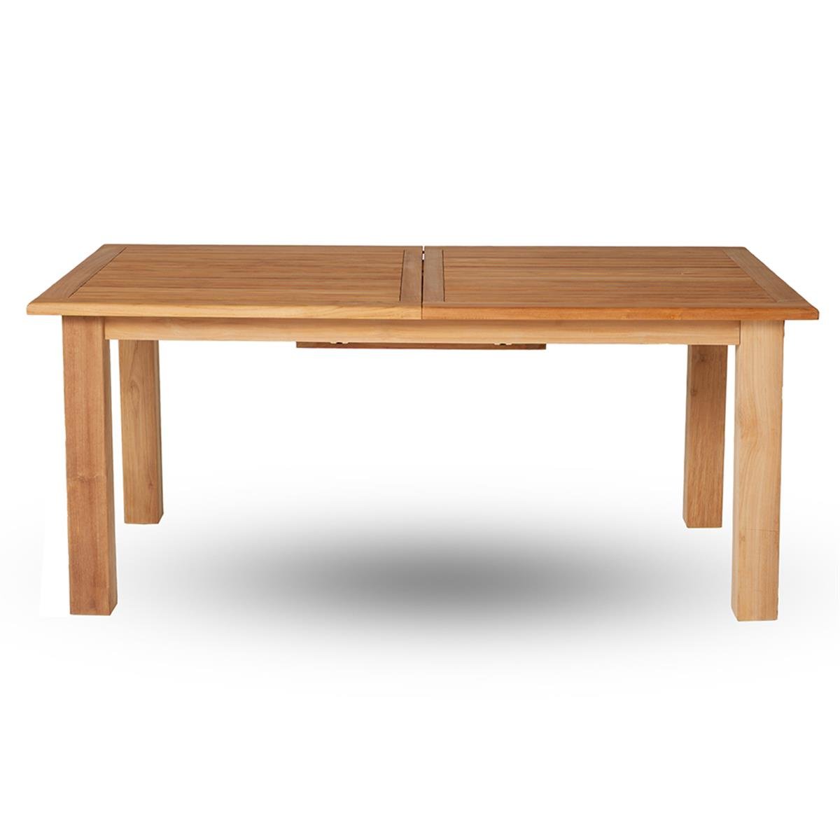 Kayu Teak Fun Rect 180/240 Açılır Yemek Masası