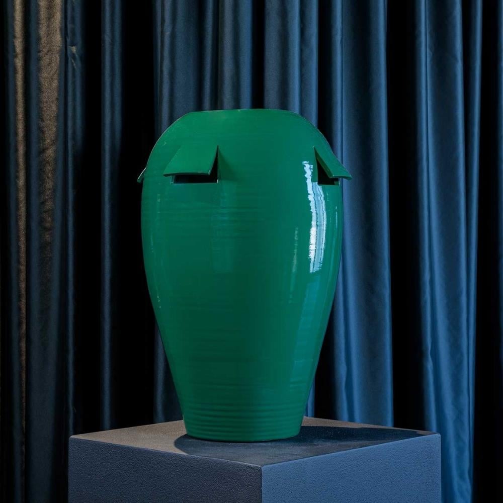 Giara Seramik Vazo - 40 cm - Verde Secolare