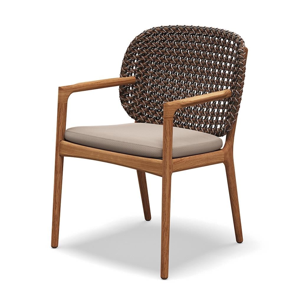 Kay Arm Chair-Skeleton Natural Teak-Brindle Org-Fife Vesterhav Sand-(Grade B)