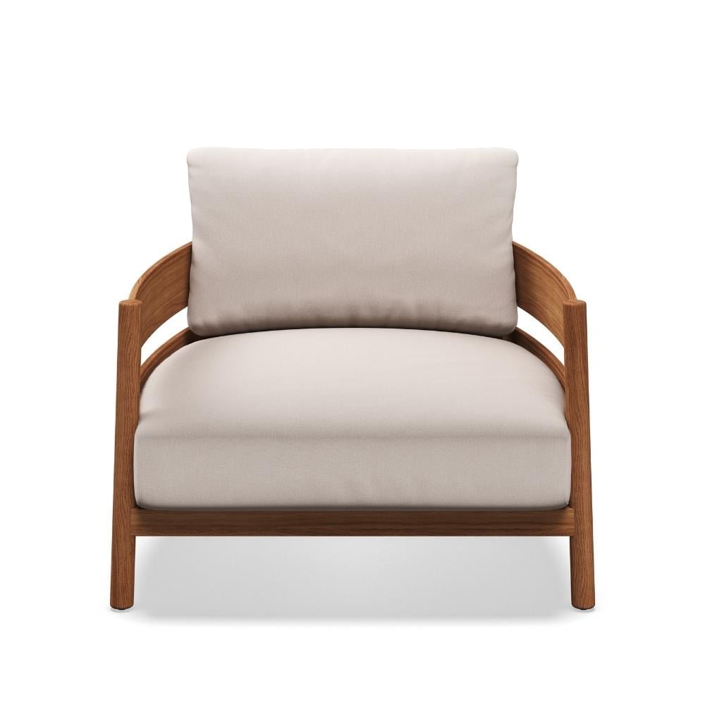 Haven Tekli Koltuk-Frame Teak-Fabric Natural Fife Bone-(Grade B)