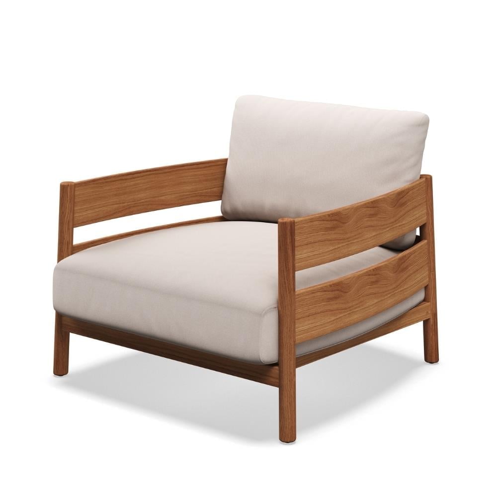 Haven Tekli Koltuk-Frame Teak-Fabric Natural Fife Bone-(Grade B)