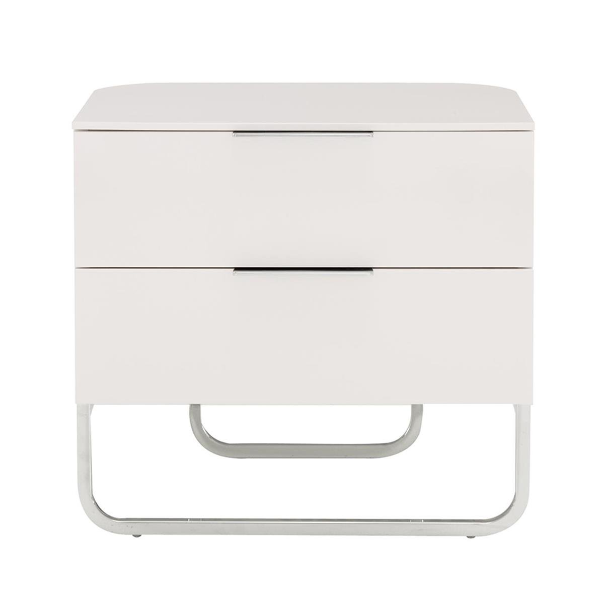 Hyannis Port İki Çekmeceli Komodin-Gloss White Lacquer