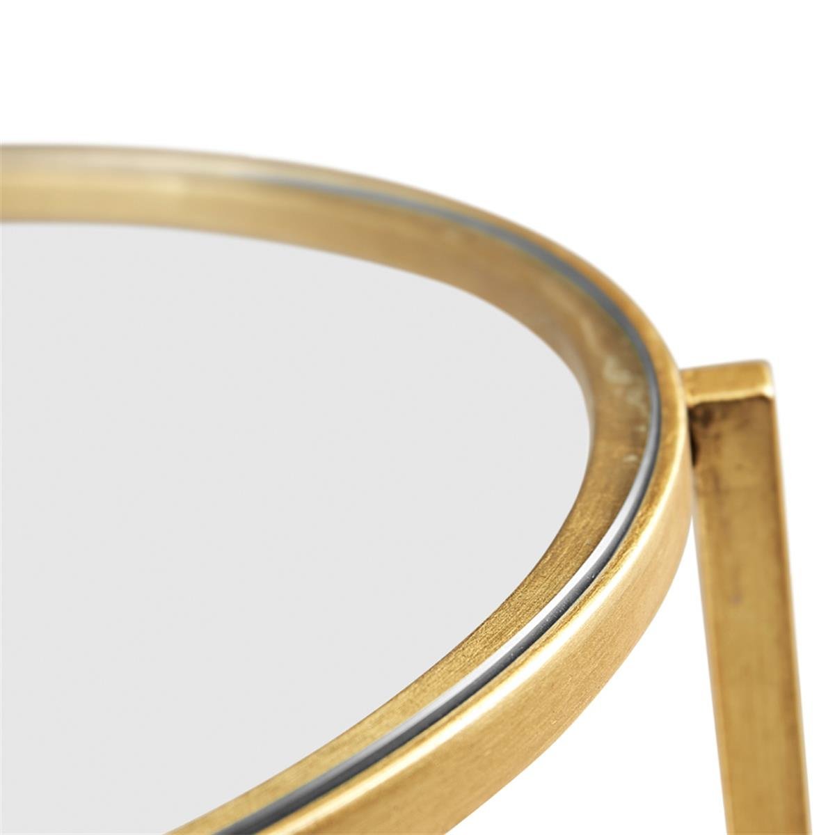 Jc Edited-Simply Elegant Yuvarlak Yan Sehpa-Üç Katlı-Finish-Pai-21-3 (Light Antique Gold)