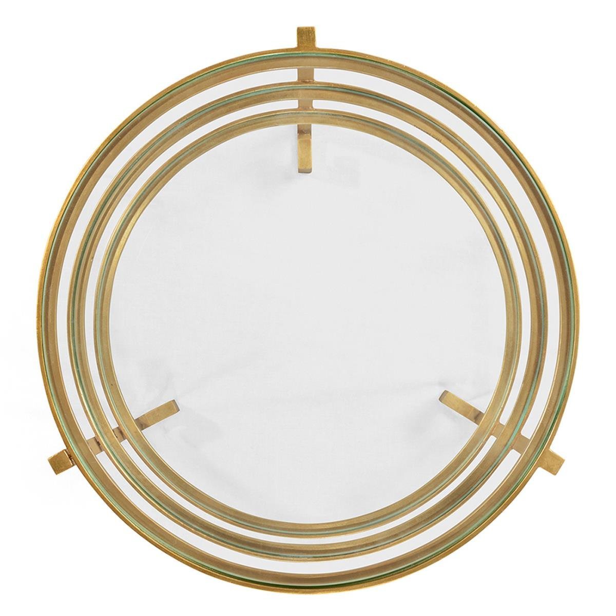 Jc Edited-Simply Elegant Yuvarlak Yan Sehpa-Üç Katlı-Finish-Pai-21-3 (Light Antique Gold)