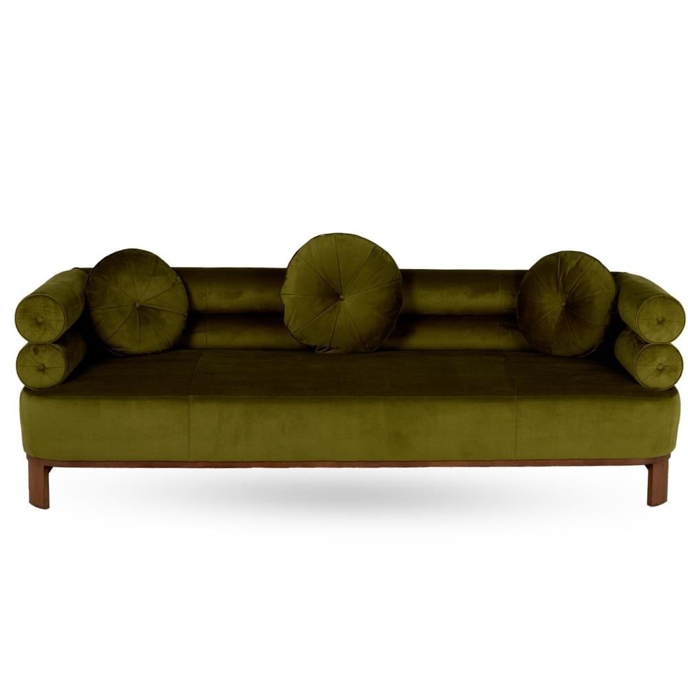 Lucy Kanepe-Kumaş Performance Velvet Micro Cord Verde-Leg Finish (4)