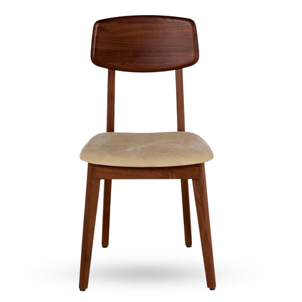 Marcella Kolsuz Sandalye-Walnut-Kumaş Alc1100