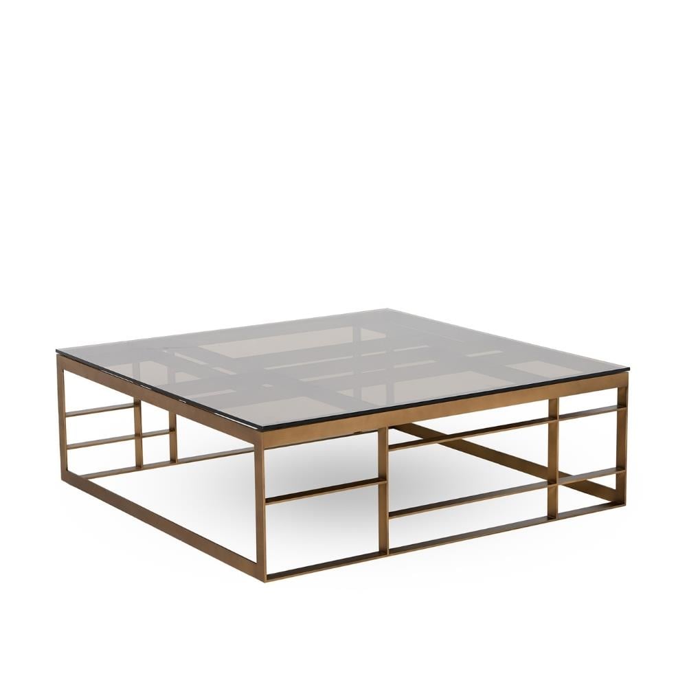 Selva Matrix Bronze Kare Orta Sehpa