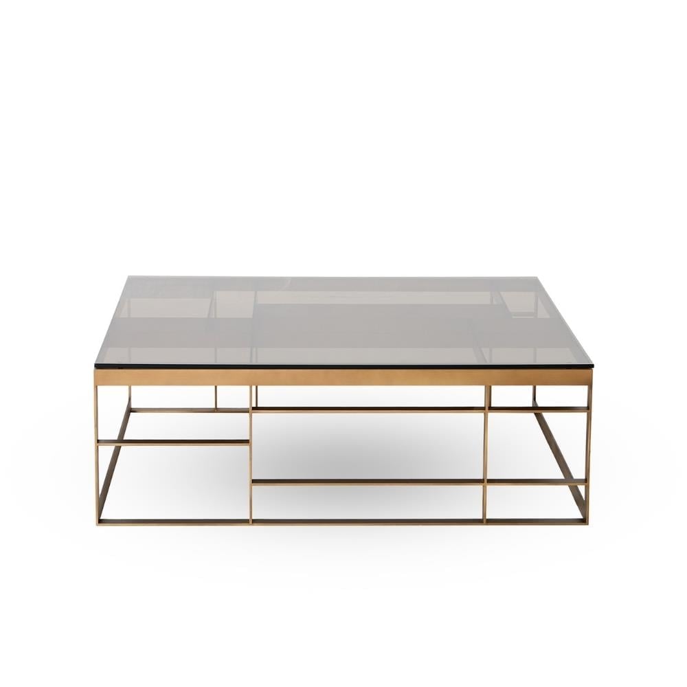 Selva Matrix Bronze Kare Orta Sehpa