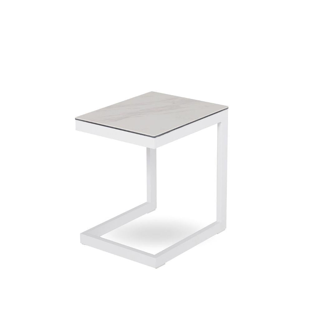 Metal White C Sehpa