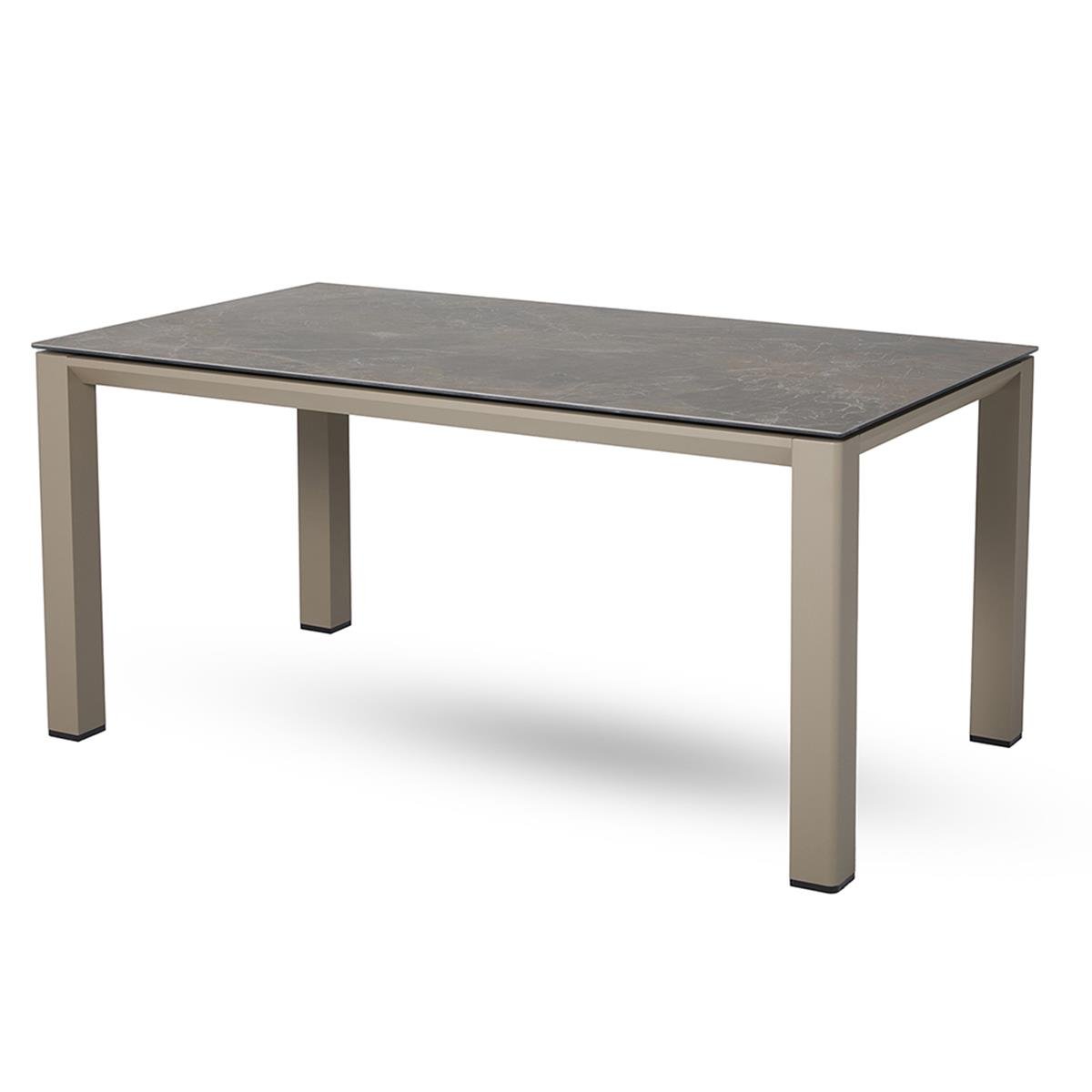Metal Concept Yemek Masası  160x90x76 cm - Şampanya