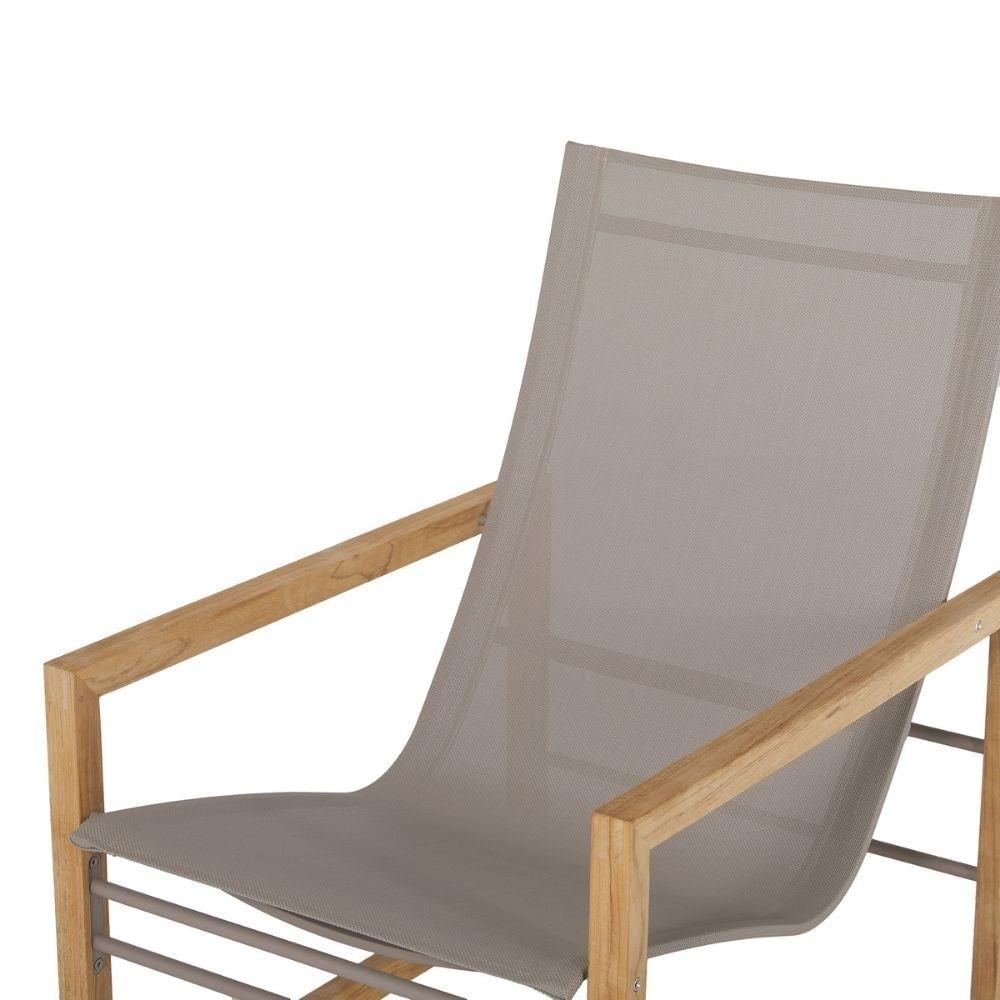 Milan Tekli Koltuk (Lounge Chair)-Finish Sand Phifer 2-Frame Taupe Coated