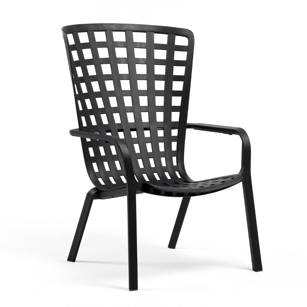 Nardi Folio Step Anthracite Koltuk Puf Masa Takımı