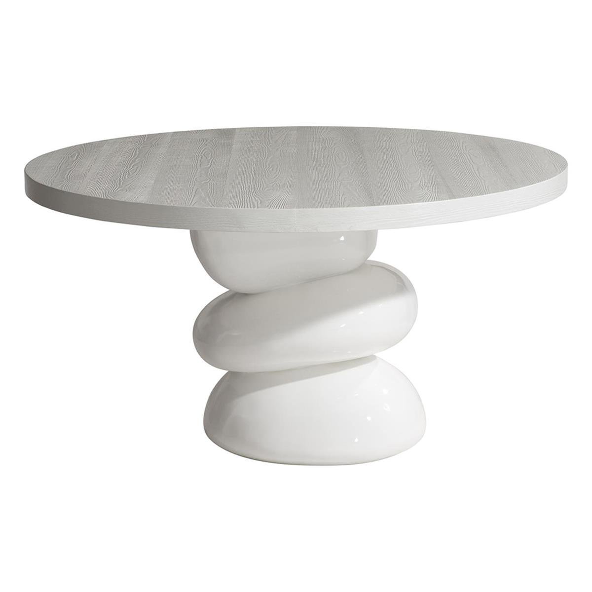 Navar Yemek Masası-Pine Veneered Azucar White Finish