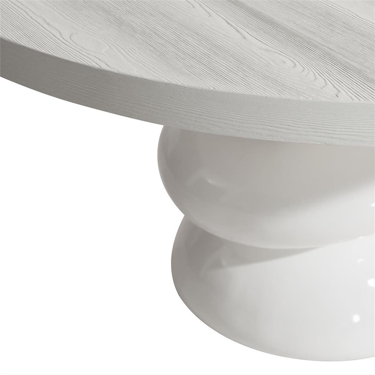 Navar Yemek Masası-Pine Veneered Azucar White Finish