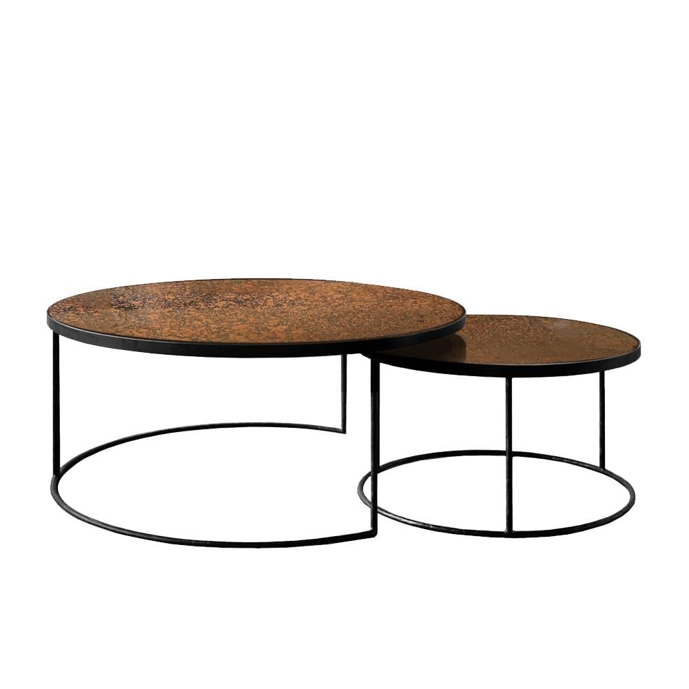 Nesting Bronze İkili Set Orta Sehpa-Bronze