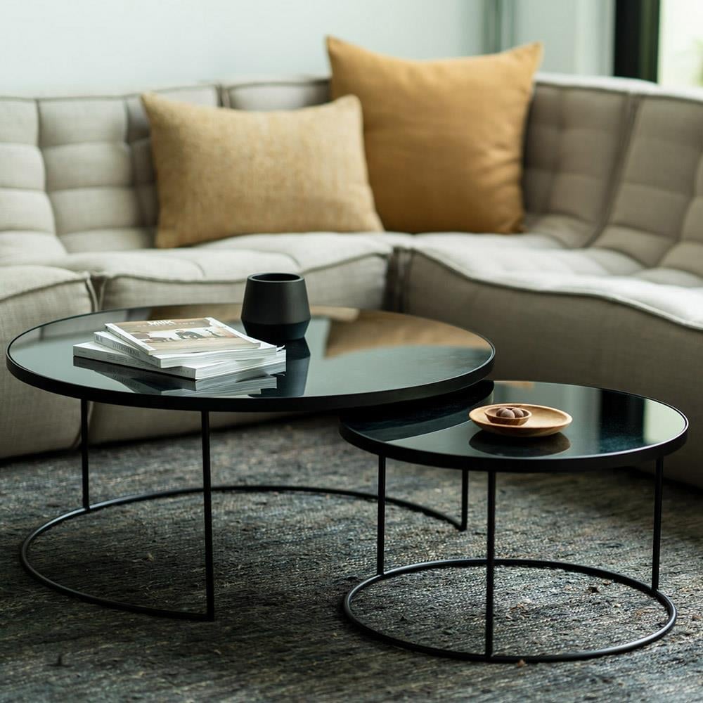 Nesting Charcoal İkili Set Orta Sehpa-Charcoal