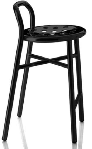 Pipe Yüksek Bar Taburesi-İskelet Black (5130)-(Outdoor)