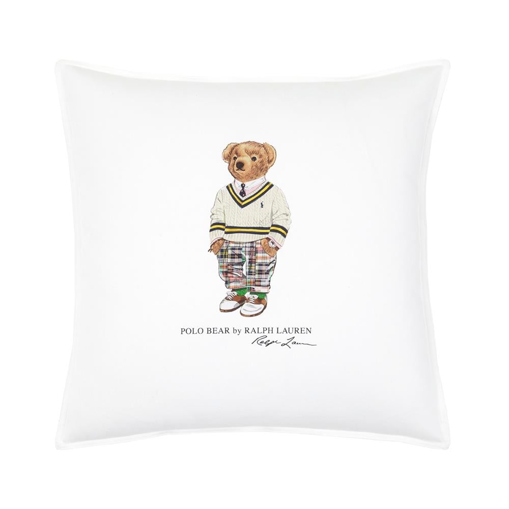 Ralph Lauren Prepbear White50x50 Kırlent Kılıfı