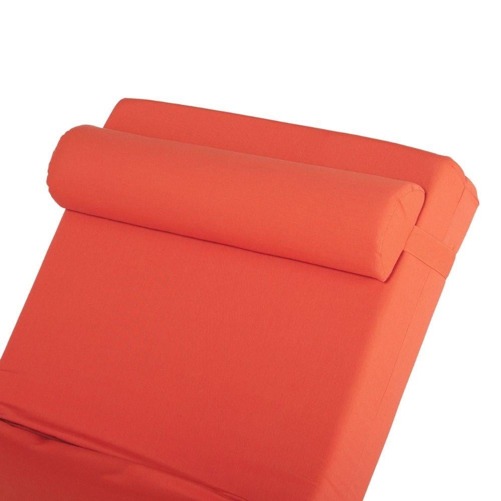 Relax Seat Orange Baş Yastıklı Katlanır Minder Şezlong