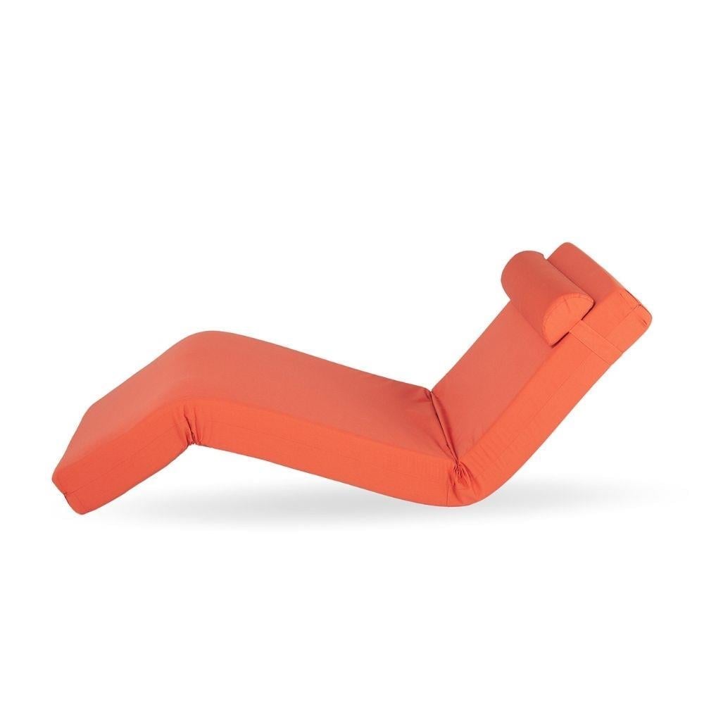 Relax Seat Orange Baş Yastıklı Katlanır Minder Şezlong