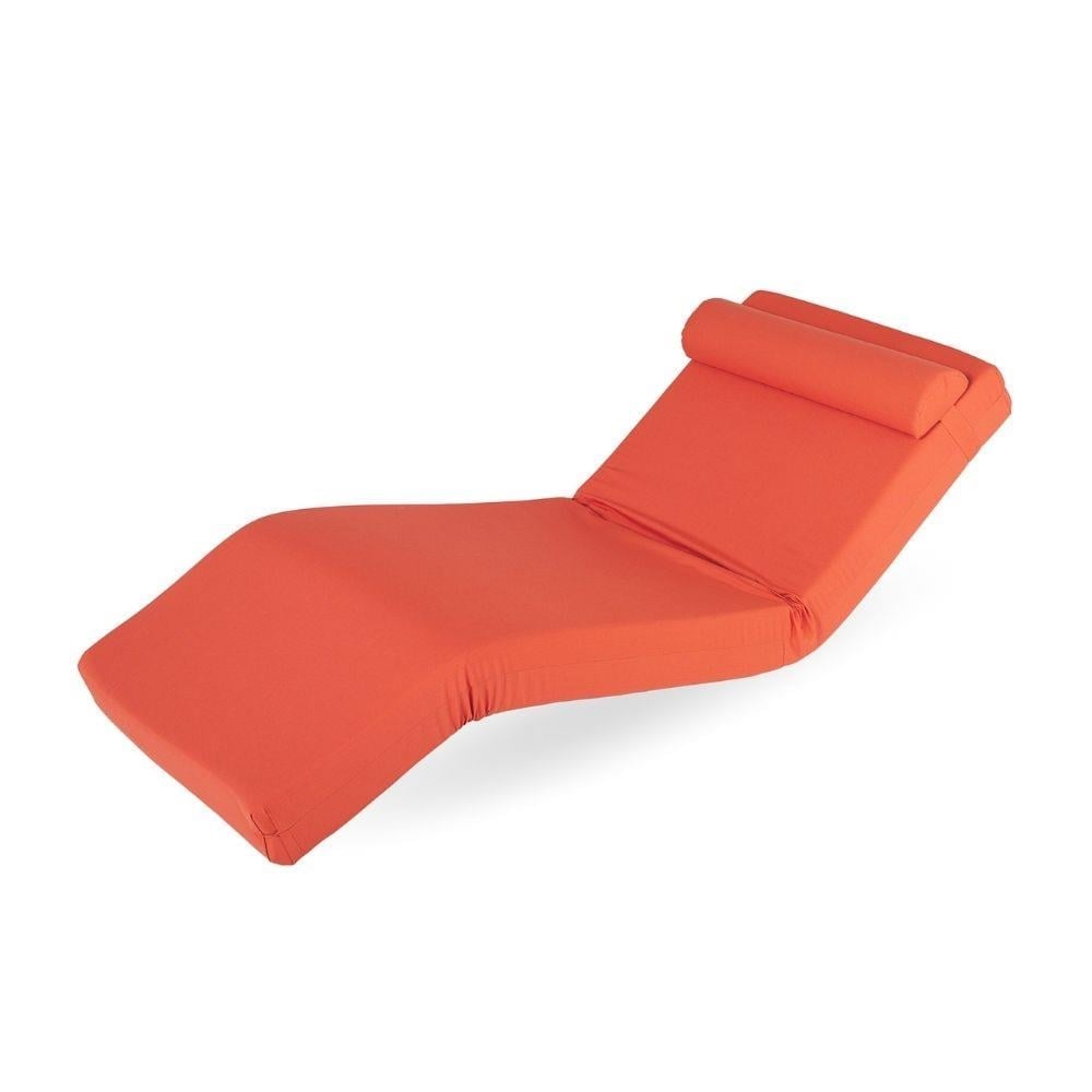 Relax Seat Orange Baş Yastıklı Katlanır Minder Şezlong