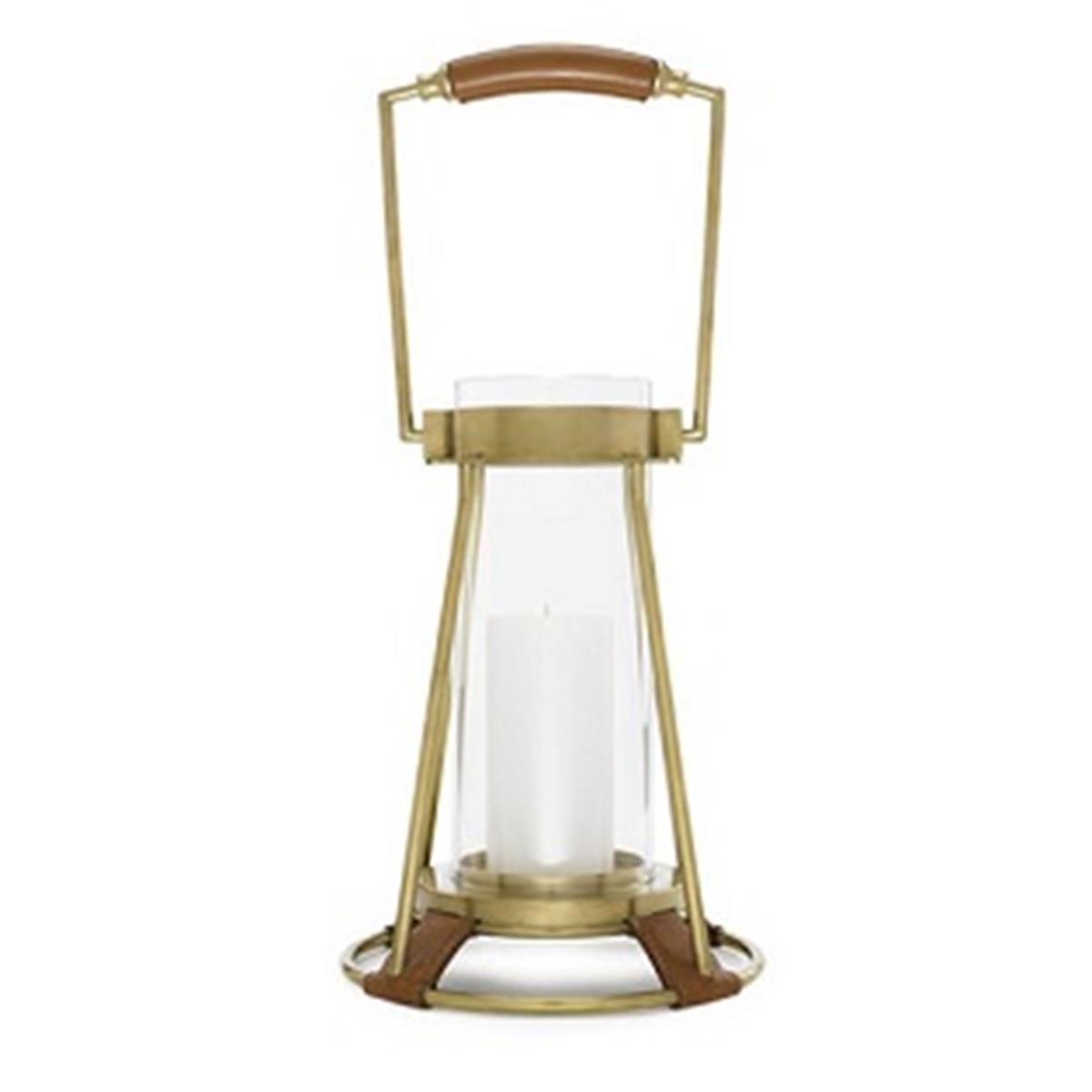 Spencer Modern Fener Kahve Deri-Naturel Pirinç-(6821621641Ef )