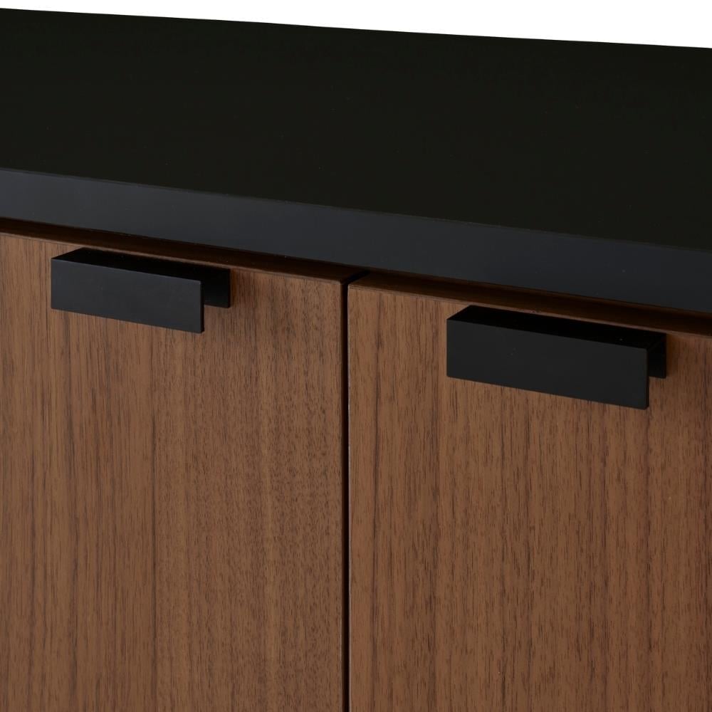 Tanis Büfe-Walnut-Black Fenix Laminate
