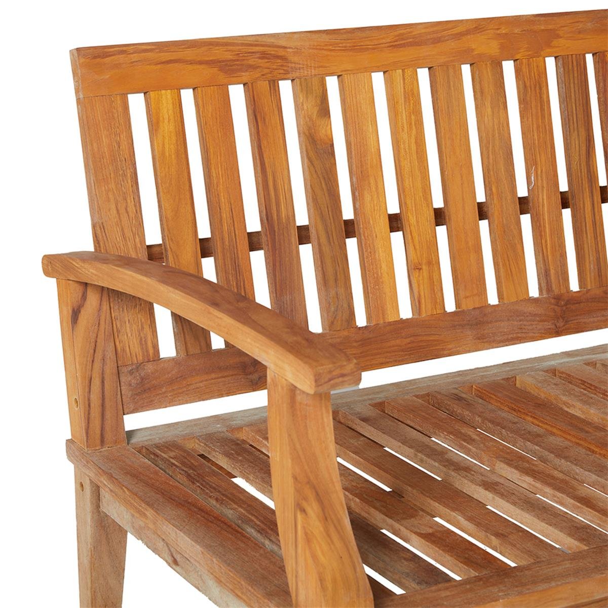 Teak Yağlı İkili Kanepe