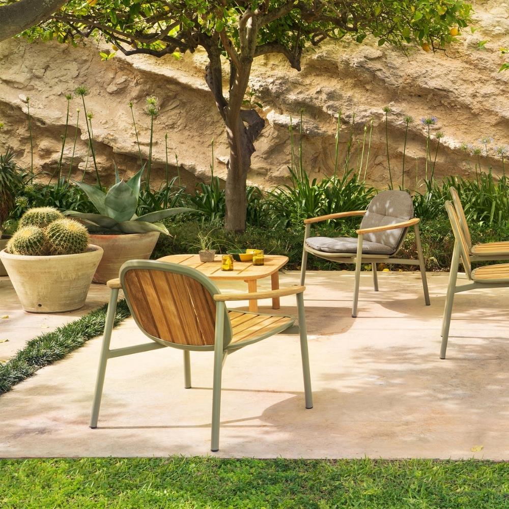 Twins Tekli Koltuk-Teak-Grey Green-(6042)