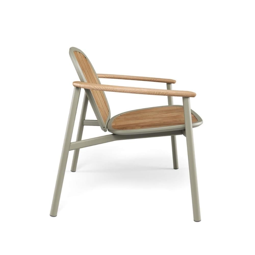 Twins Tekli Koltuk-Teak-Grey Green-(6042)