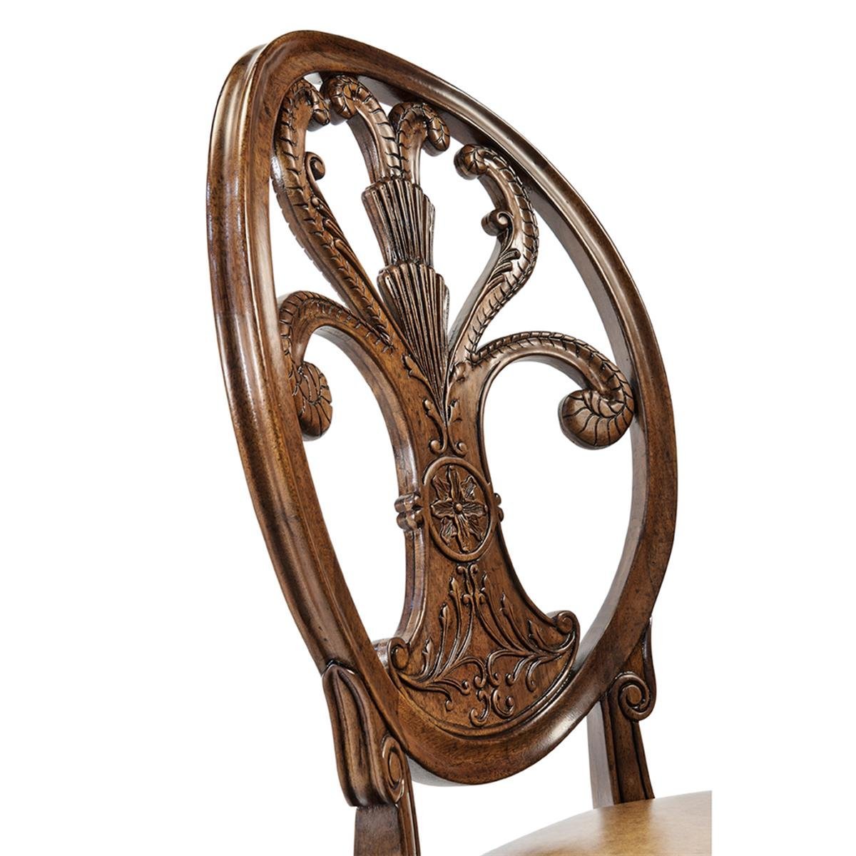 Jonathan Charles Windsor Antique Chestnut Kolsuz Sandalye