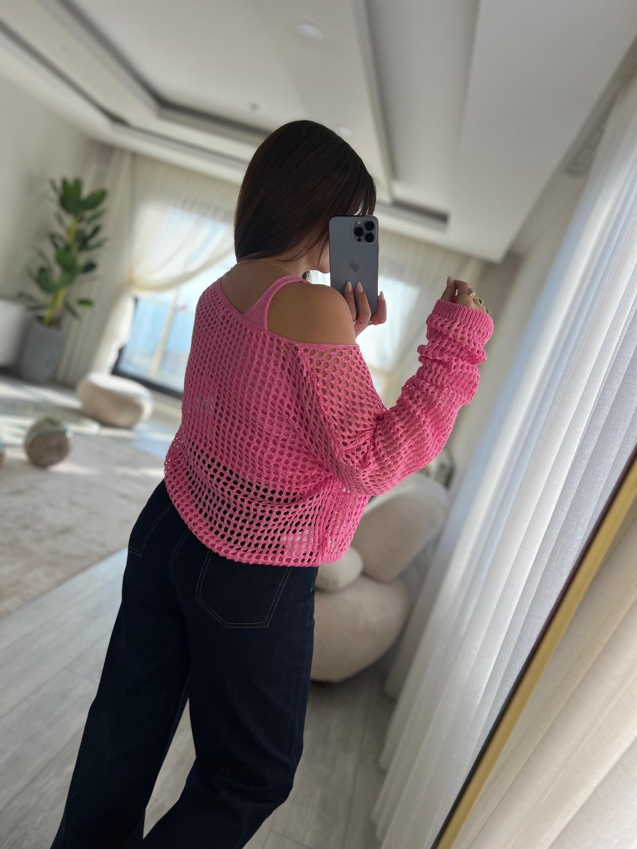 0150 İkili Delikli Triko PEMBE