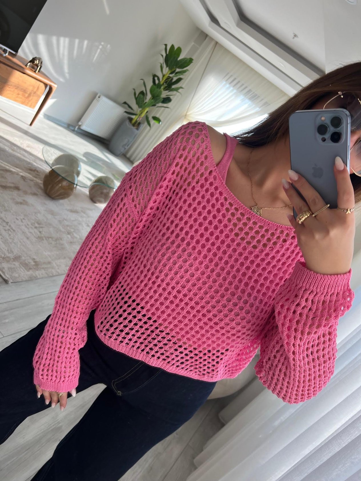 0150 İkili Delikli Triko PEMBE