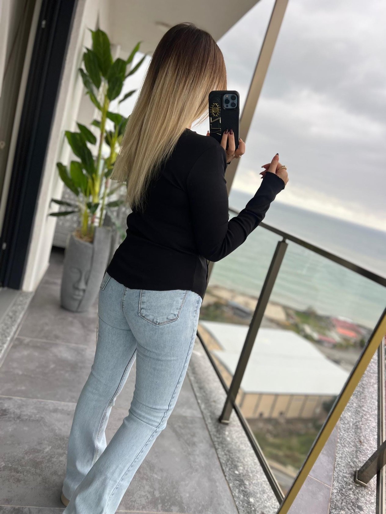 16454 Önü Dikişli Tshirt SİYAH