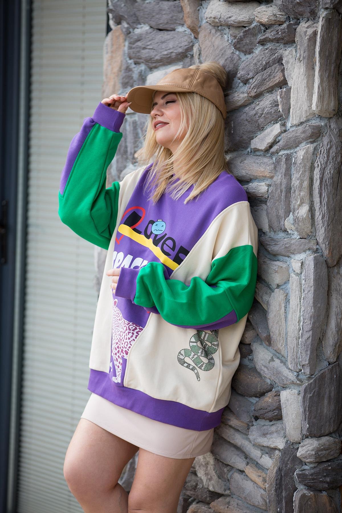 23Y17722 Renkli Sweat MOR