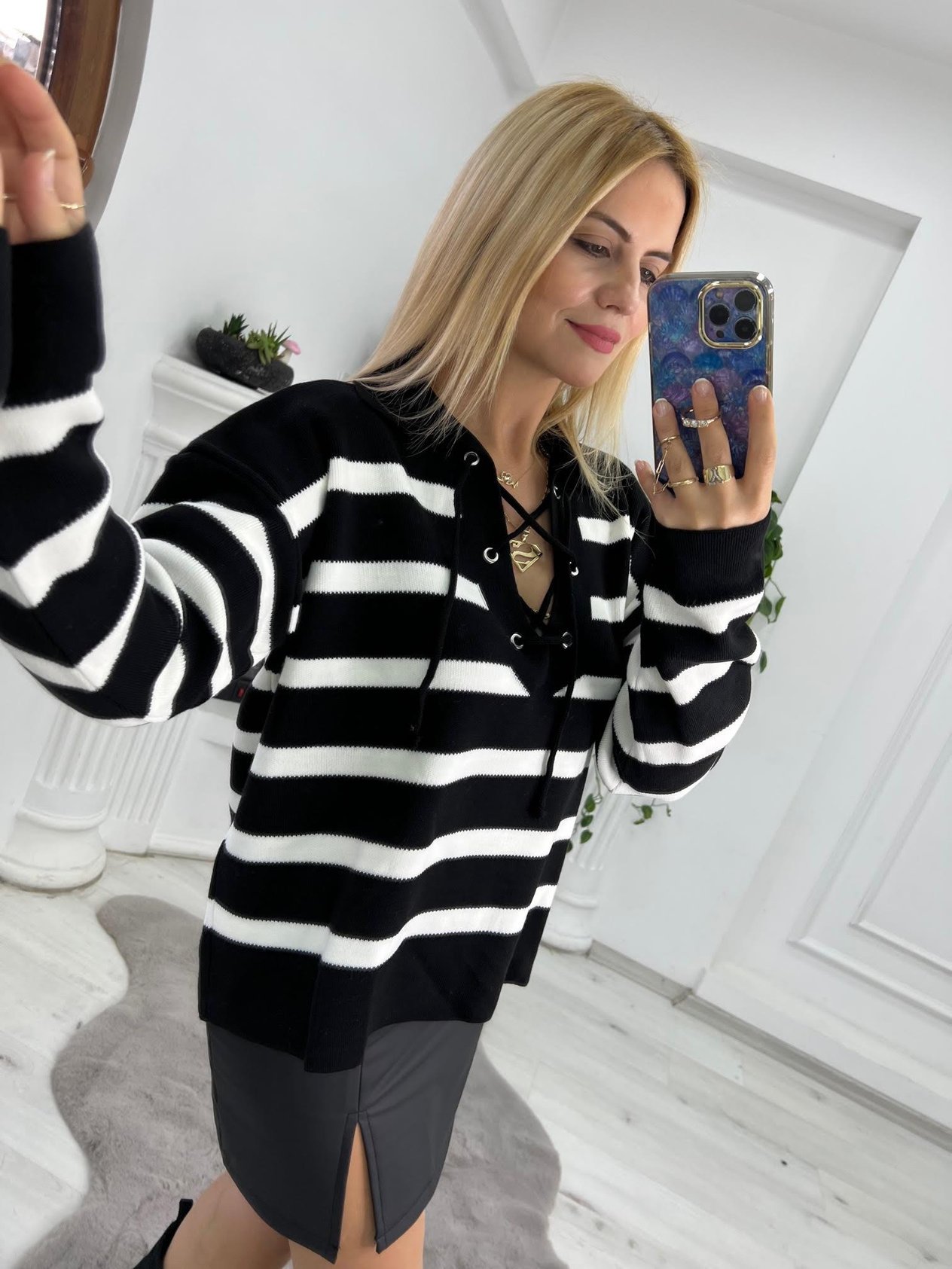 4068 Polo Yaka Triko SİYAH