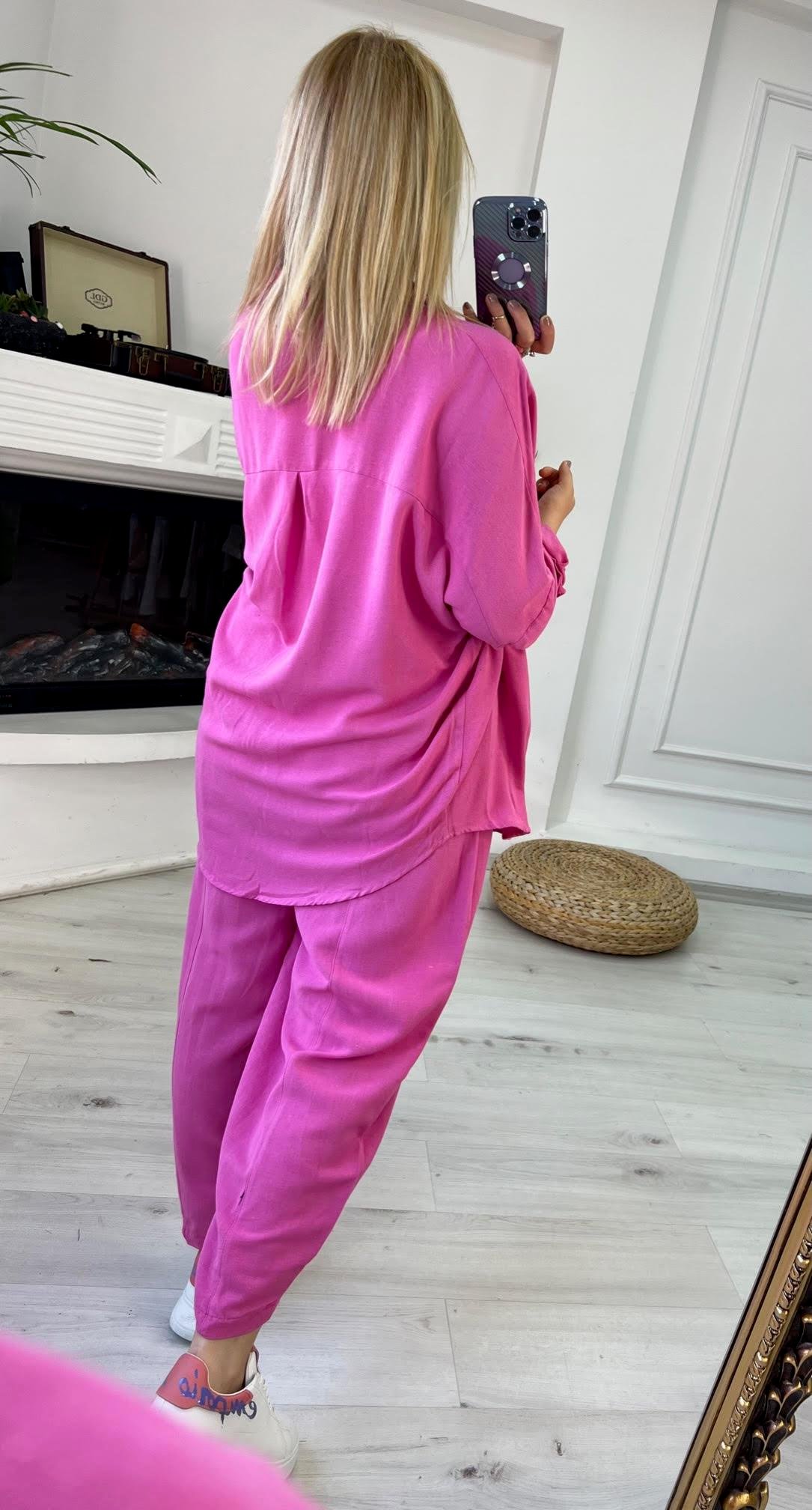 4476 Oversize Gömlek FUŞYA