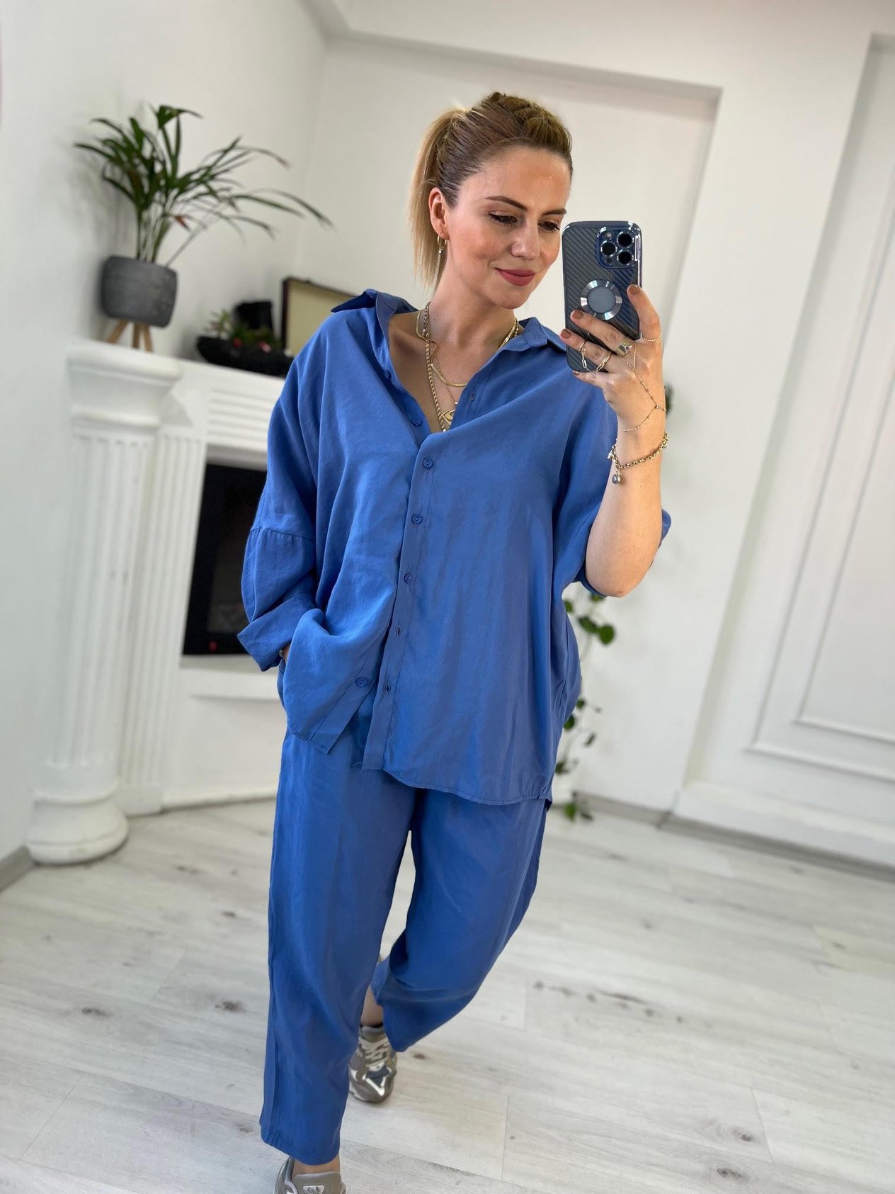 50838 Gömlek Pantolon Takım İNDİGO