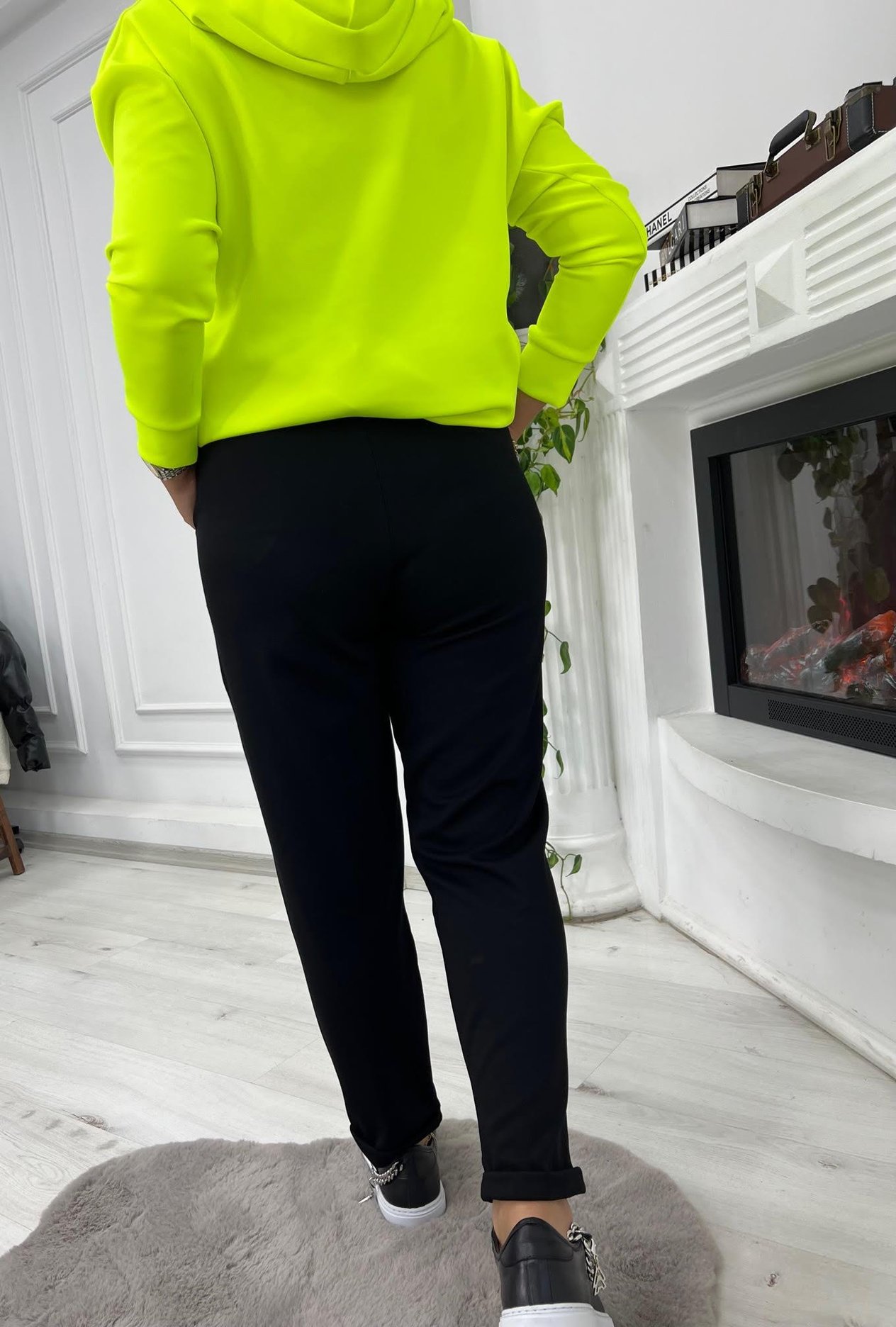 7017 Duble Paça Çelikli Pantolon SİYAH
