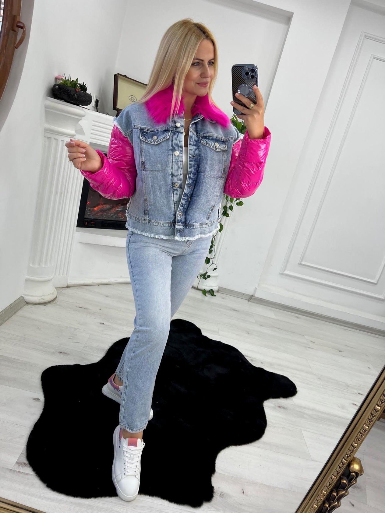 89849 Peluşlu Jean Mont FUŞYA
