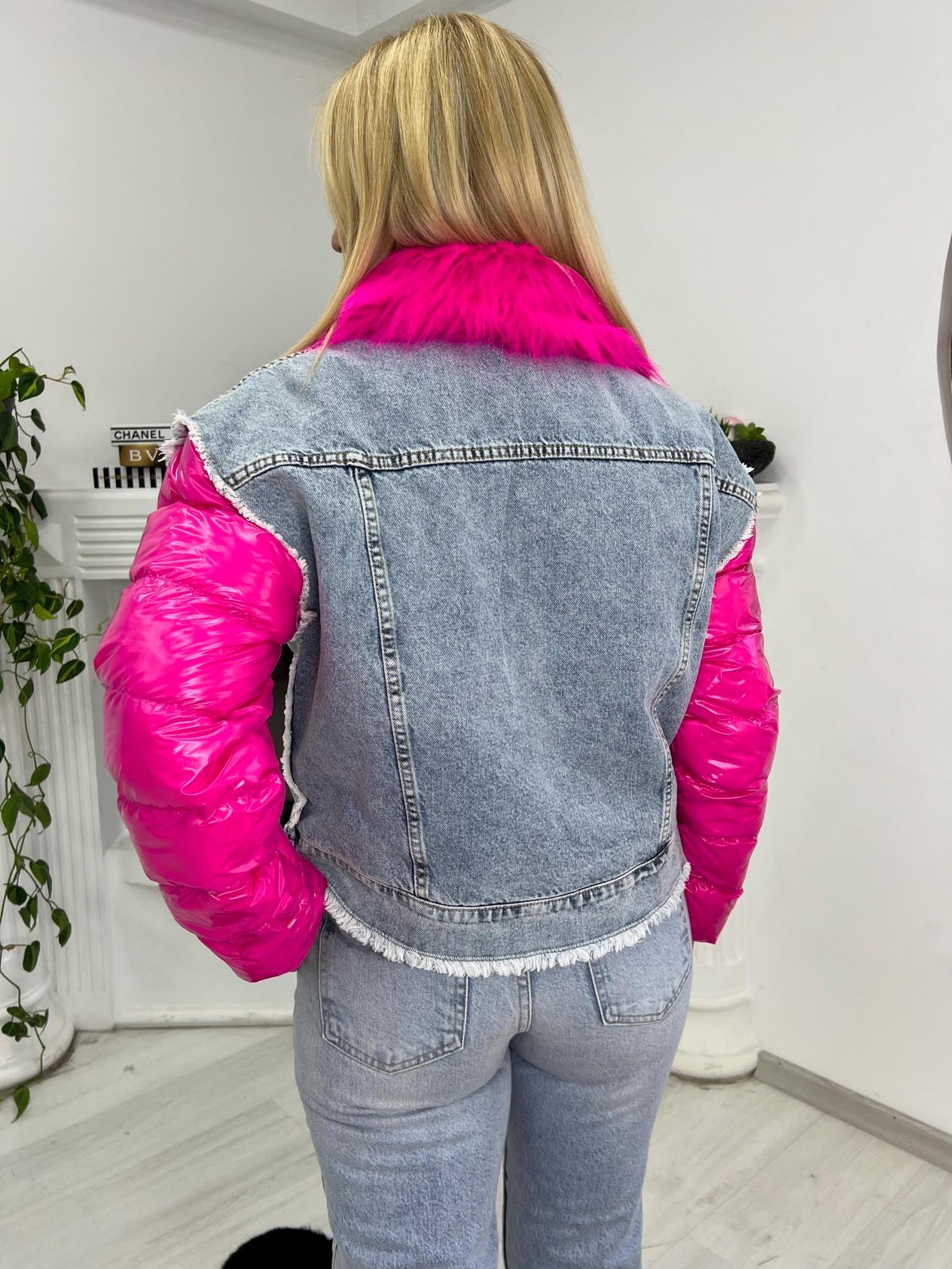 89849 Peluşlu Jean Mont FUŞYA