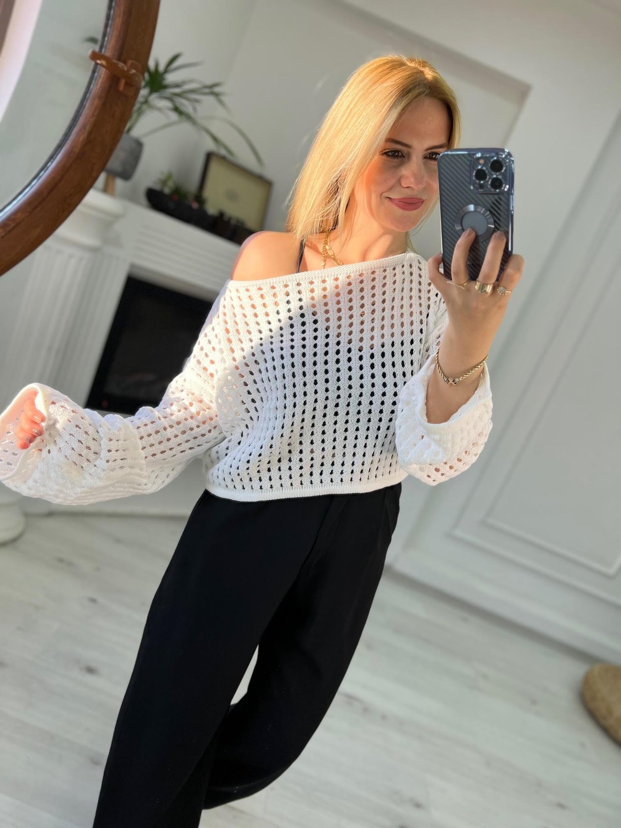 Triko Crop BEYAZ
