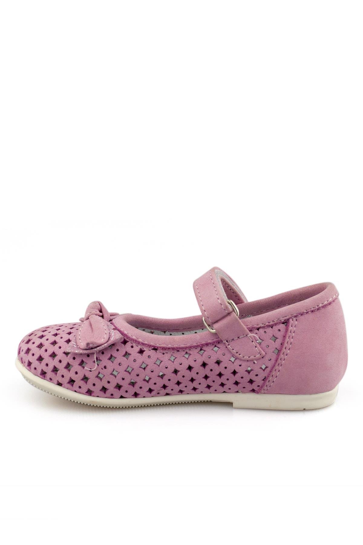 Pembe Nubuk Kız Çocuk Babet
