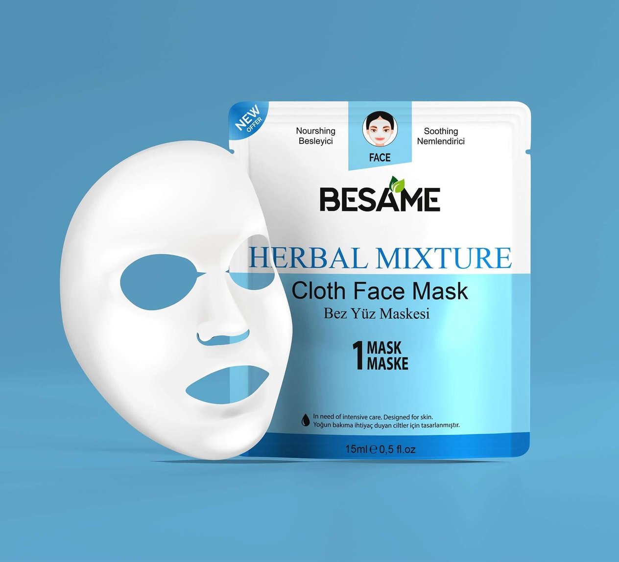 Besame Bez Yüz Maskesi Herbal Adet