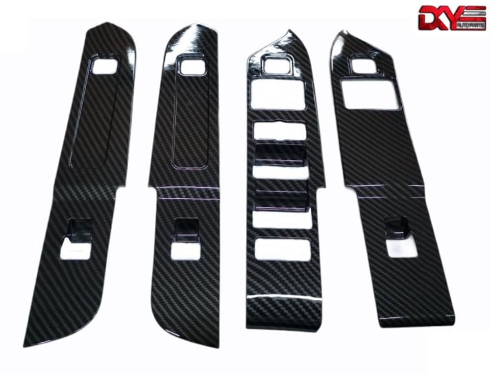 CAM AÇMA DÜĞME ÇERÇEVE SETİ (LHD)(KARBON) NEW DEF. CARBON