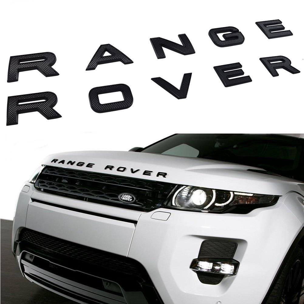 RANGE ROVER SPORT ÖN KAPUT ÜSTÜ YAZI SİYAH DESENLİ SİYAH ÇERÇEVELİ