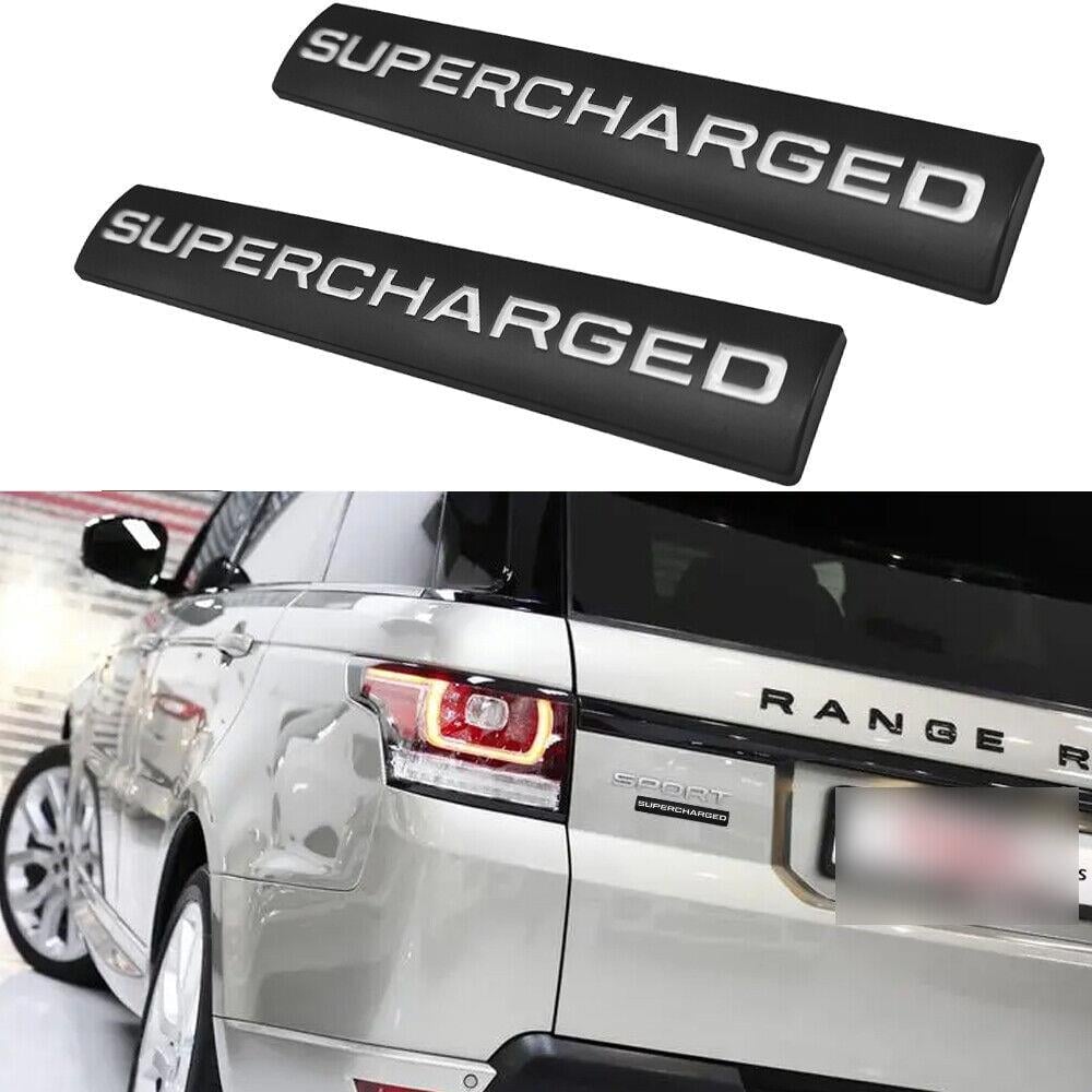 RANGE ROVER SUPERCHARGED SİYAH PLAKA GRİ ARKA YAZI