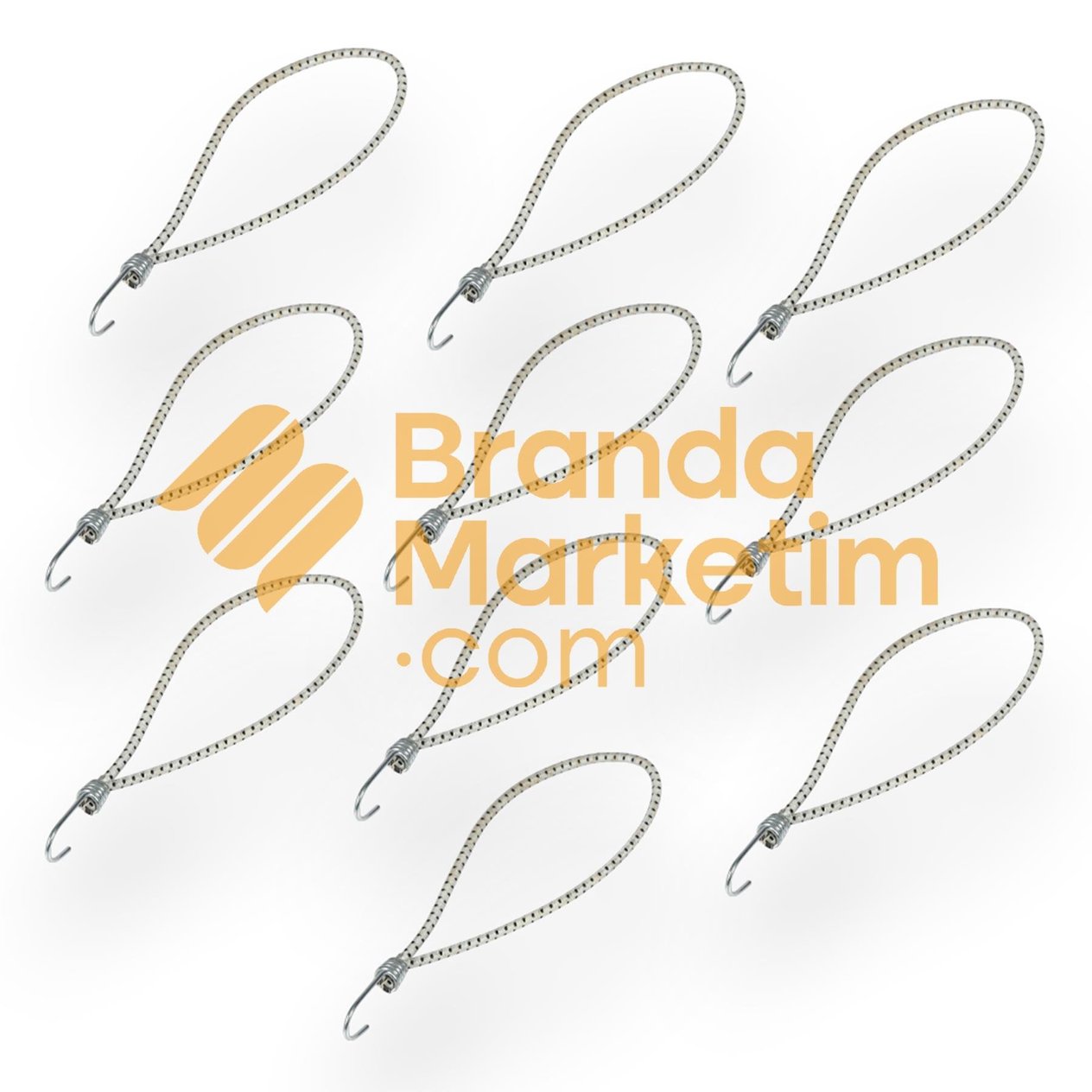 Metal Hook Tent Elastic Cord-10 pieces