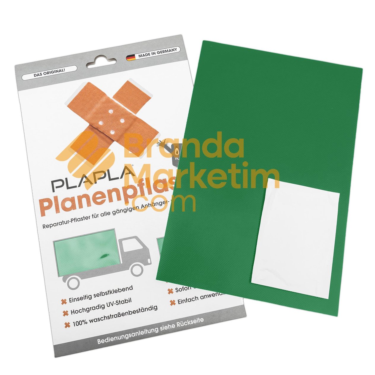 Plapla Shop- Tarpaulin Repair Set-Light Green Ral 6001